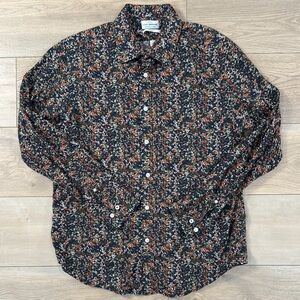 Lucky Brand Mens button up camo print long sleeve shirt